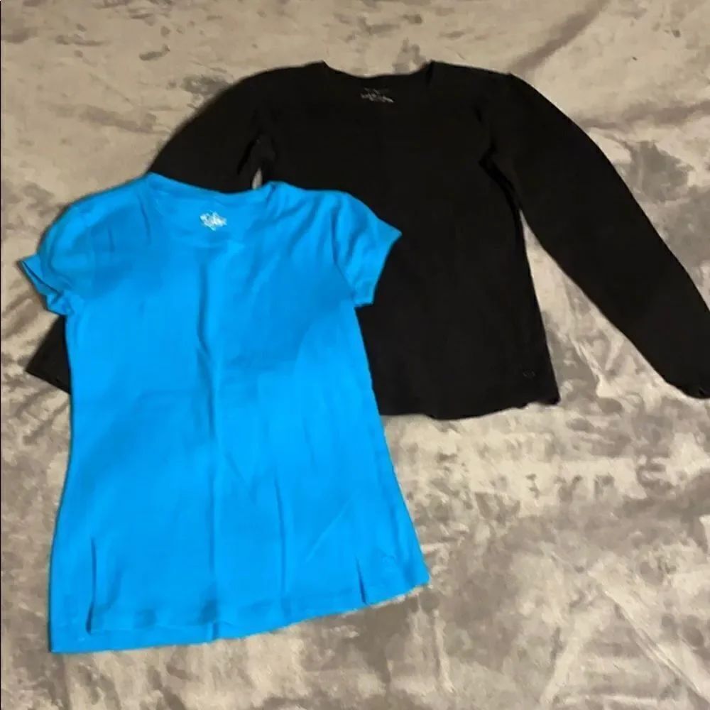 Justice Girls Long And Short Sleeve Tshirt Duo